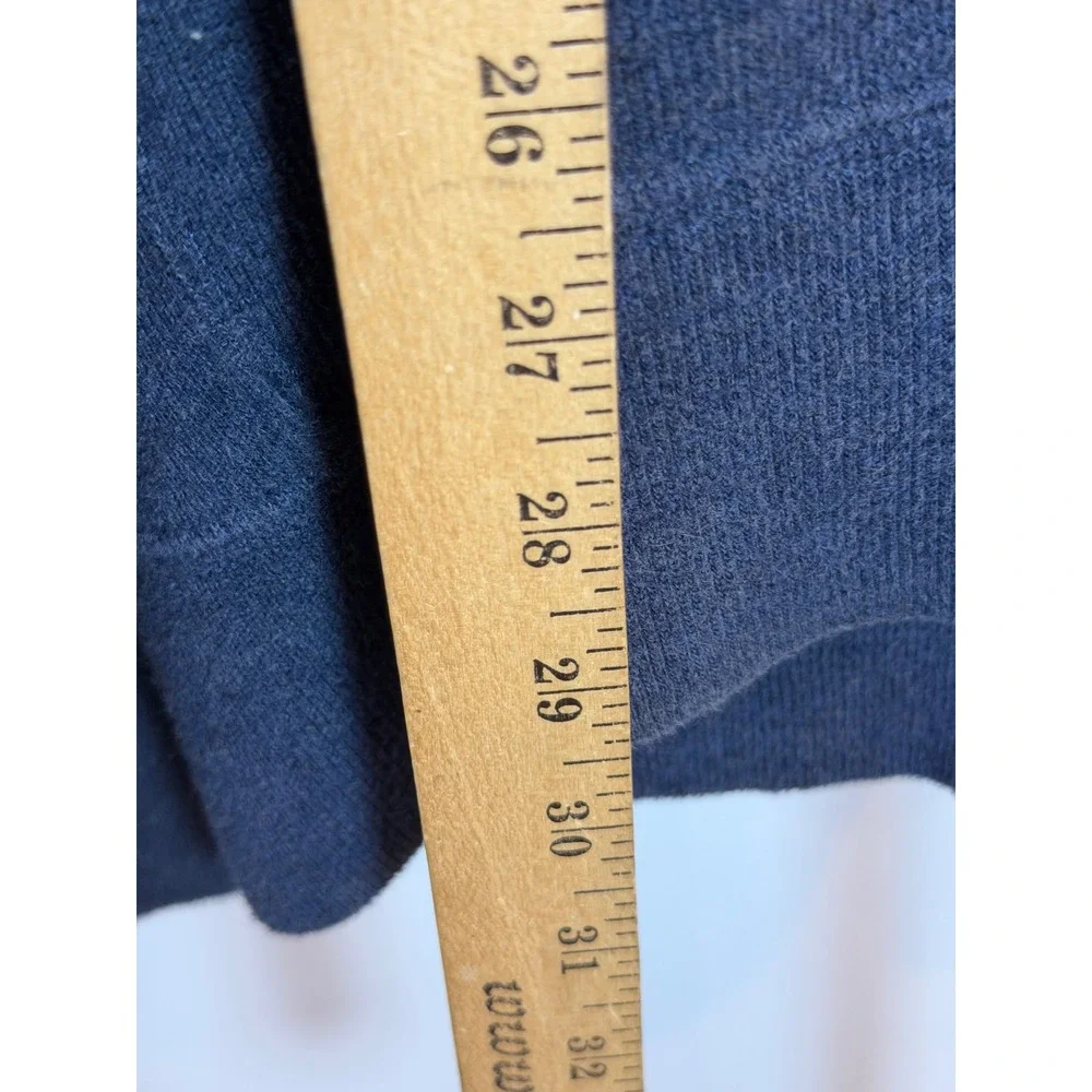 Polo Ralph Lauren Mens XL Shawl Collar Button Pullover Sweater Blue Heather Pony